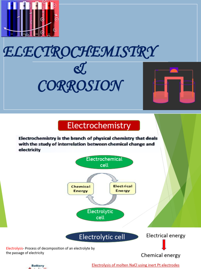Electrochemistry and Corrosion Basics | PDF | Electrochemistry | Redox