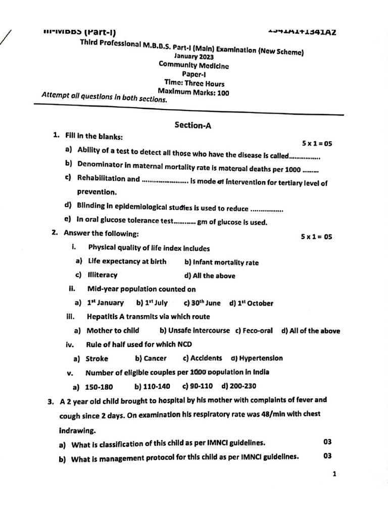 PSM Paper 19-21 Batch | PDF