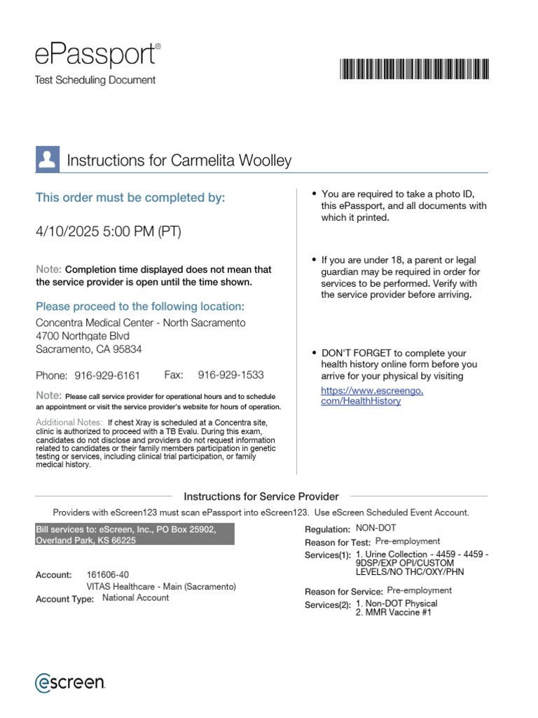 Epassport #AI103327718C7 2 | PDF | Vaccines | Fax