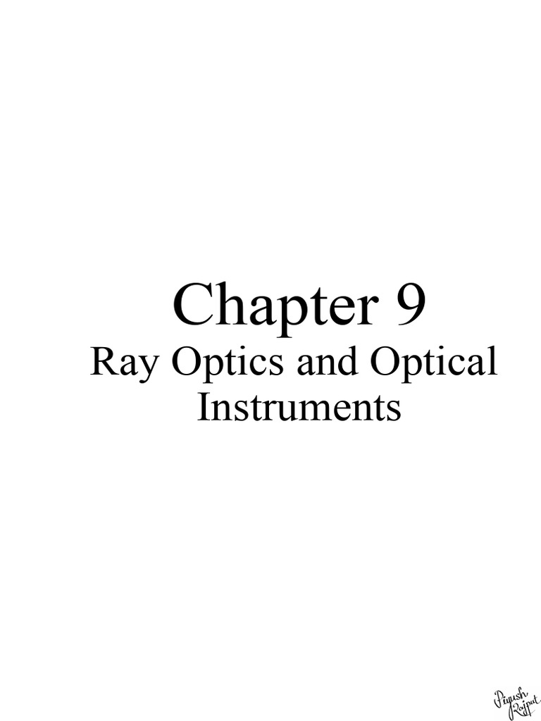 Ray Optics and Lens Formulas Explained | PDF | Applied And ...