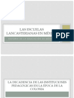 Las Escuelas Lancasterianas en México