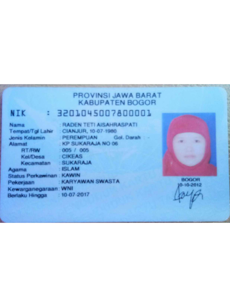 KTP R Teti Aisahraspati | PDF