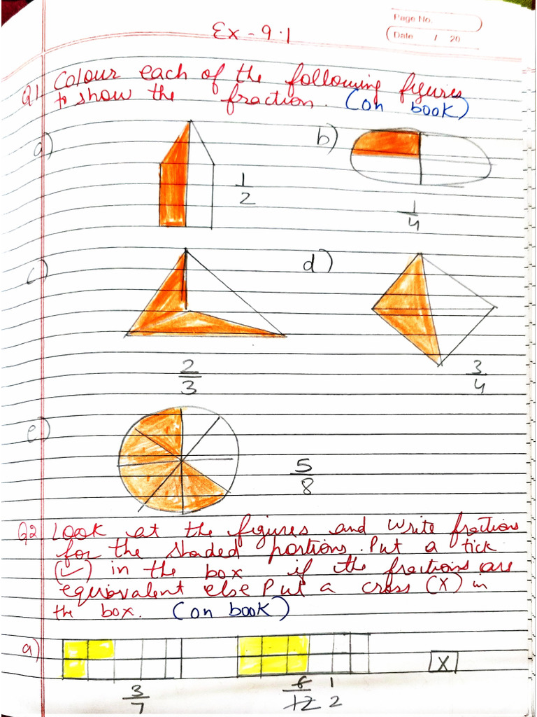 Class 4 EX-9.1 To 9.4 Maths | PDF