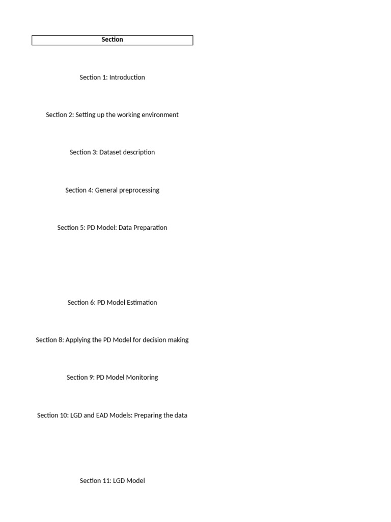 PD, LGD, EAD Models in Python Guide | PDF