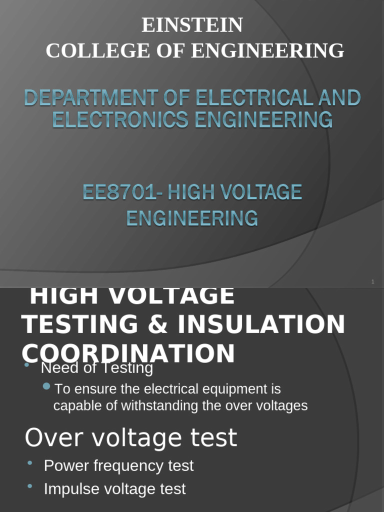 High Voltage Testing Techniques Overview | PDF | Transformer ...
