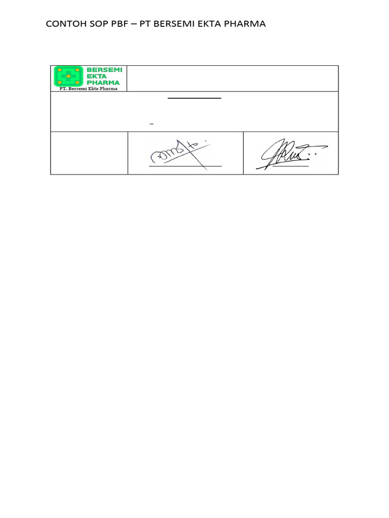 001 Sop Bep 2025 | PDF