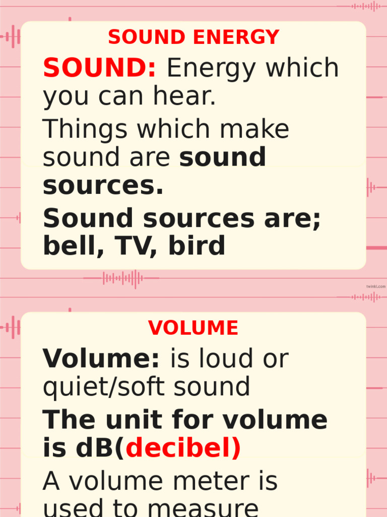 Understanding Sound: Sources, Volume, Pitch | PDF