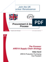 Areva Procurement & Quality Process - UK Supplier Day, March 16th Birmingham
