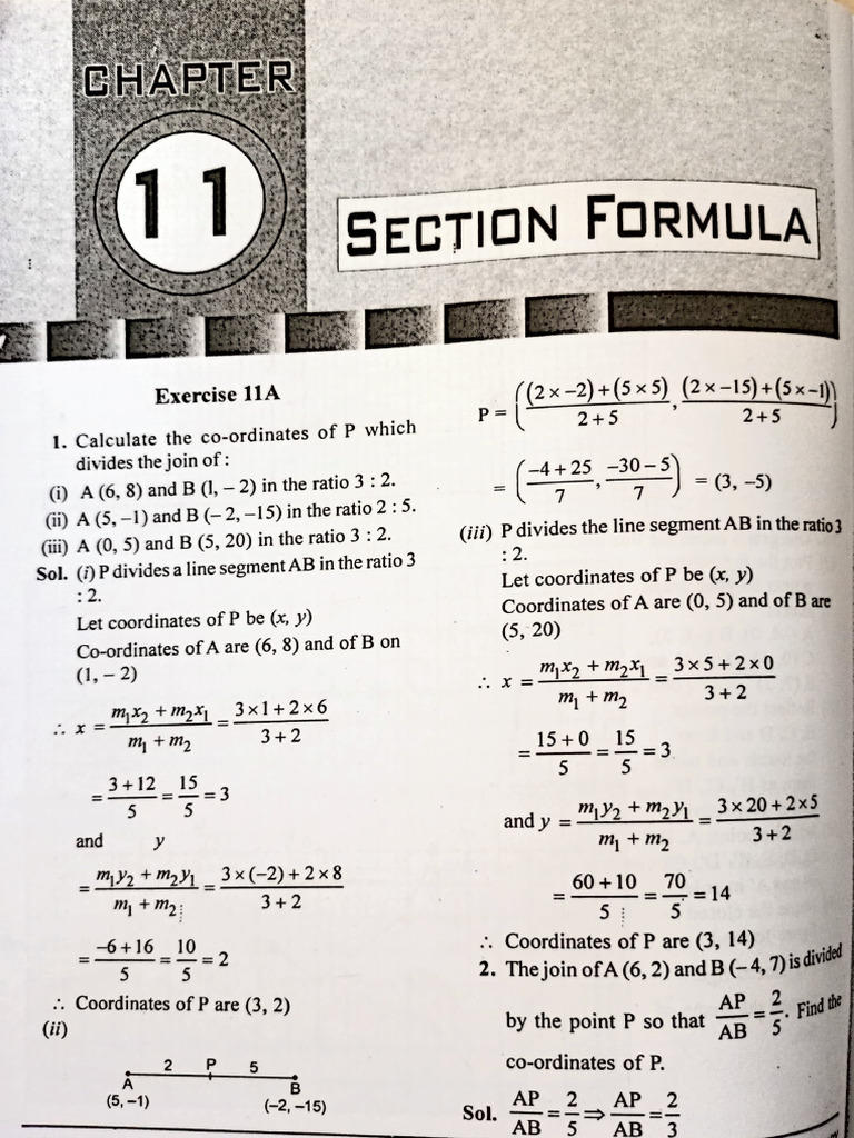 Section Formula | PDF