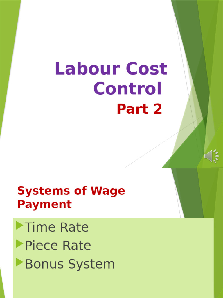Wage Payment Systems Explained | PDF | Piece Work | Wage