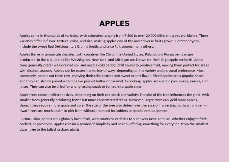 Apples | PDF