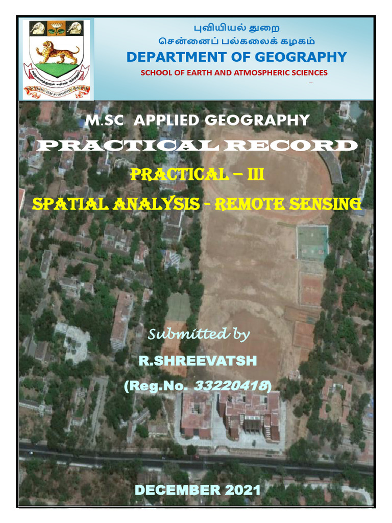 Remote Sensing Spatial Analysis Guide | PDF | Infrared | Satellite Imagery