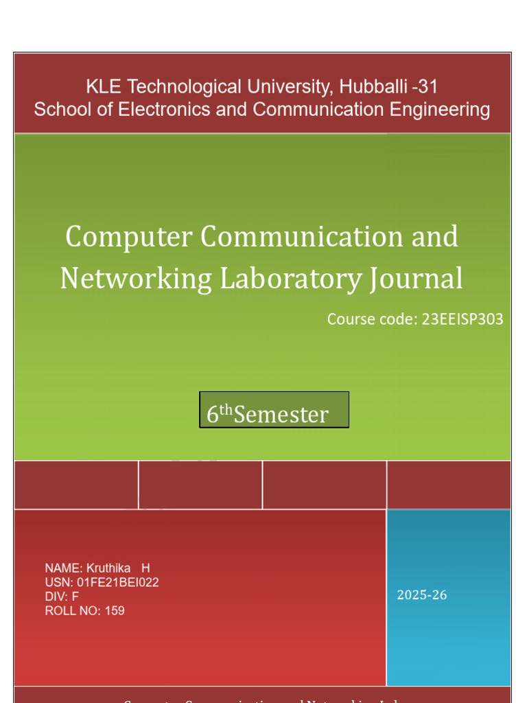Ethernet and Networking Lab Journal | PDF | File Transfer Protocol ...