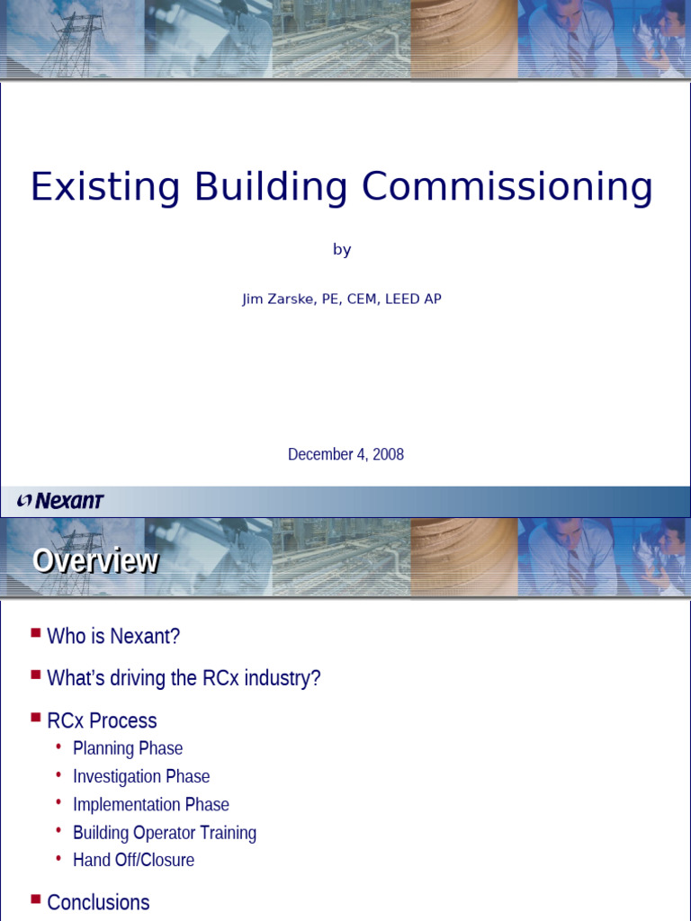 Existing Building Commissioning Guide | PDF