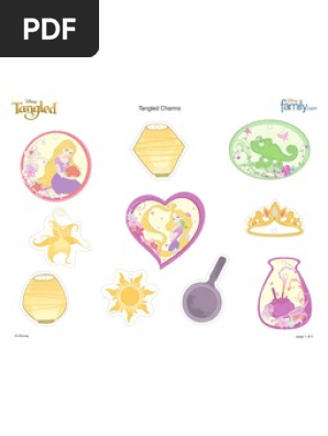 Tangled Rapunzel Shrink Charms Printable 0910