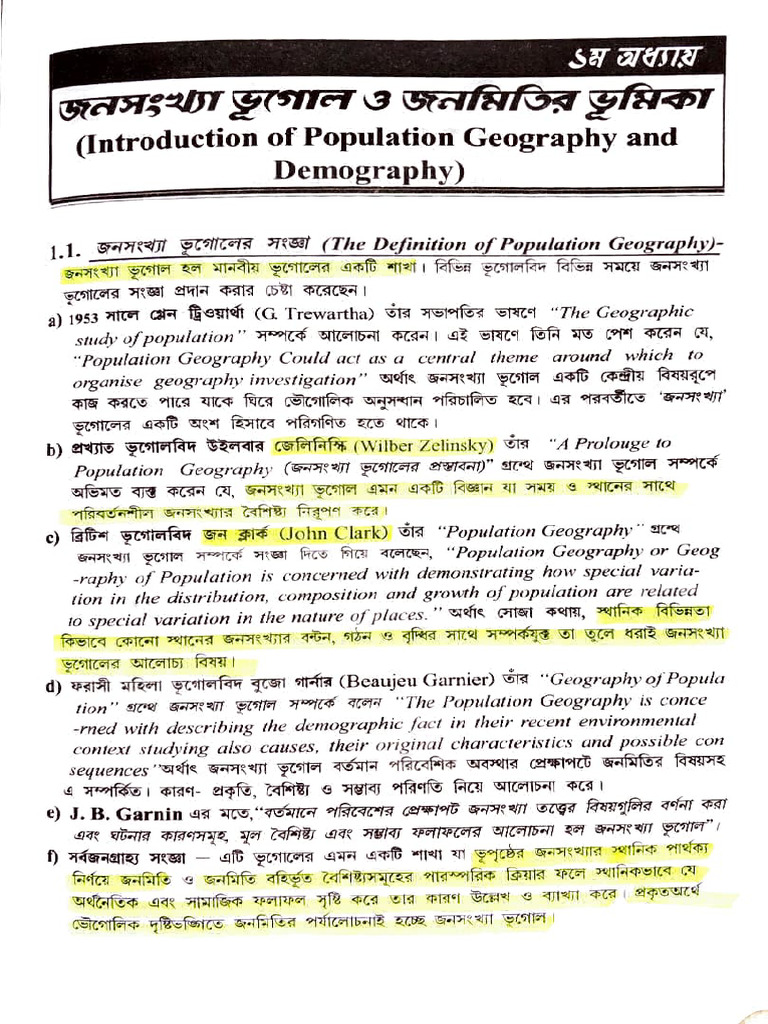 Introduction to Population Geography | PDF | Science | Liberal Arts ...