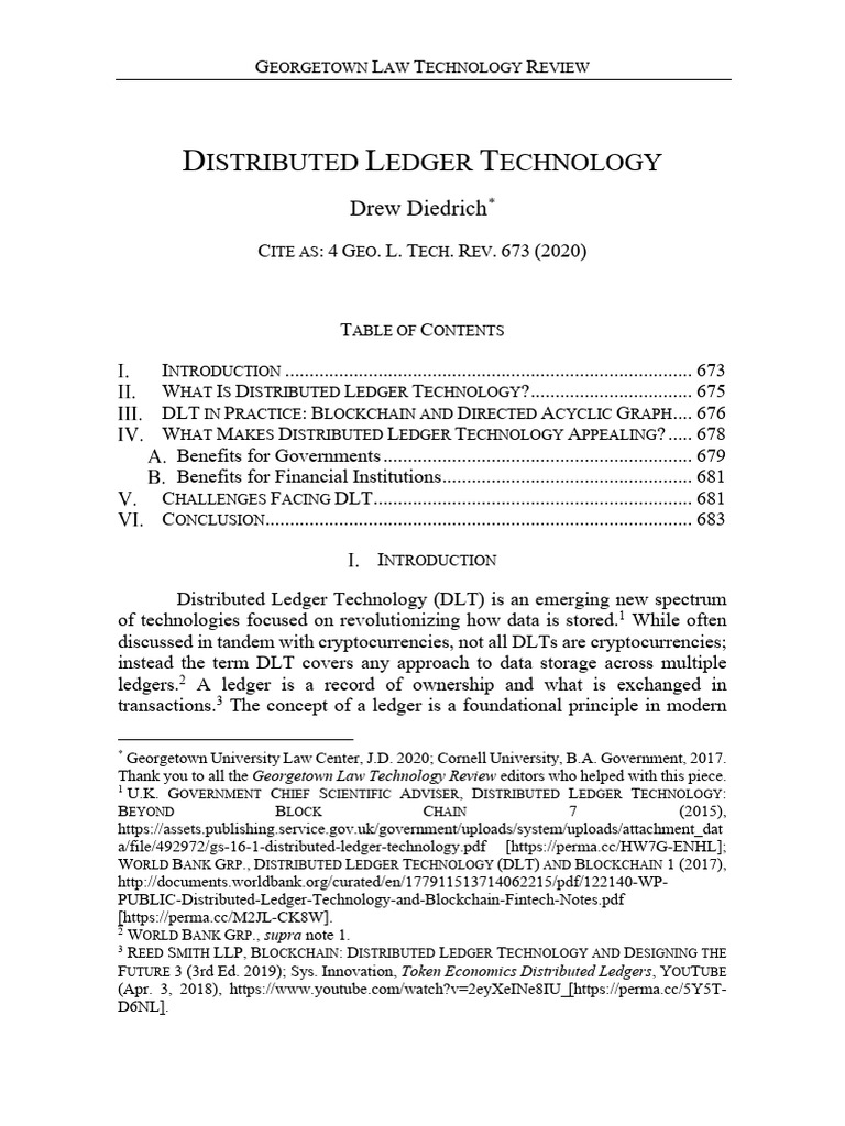 Understanding Distributed Ledger Technology | PDF | Computing