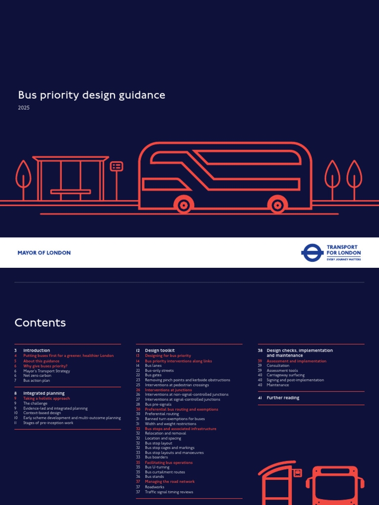 London Bus Priority Design Guidelines | PDF | Bus | Transport