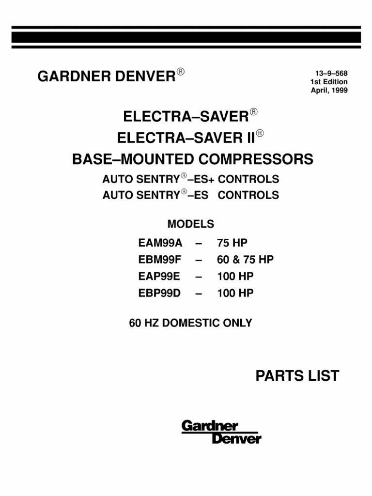 Compresor Gardner Denver | PDF | Horsepower | Valve