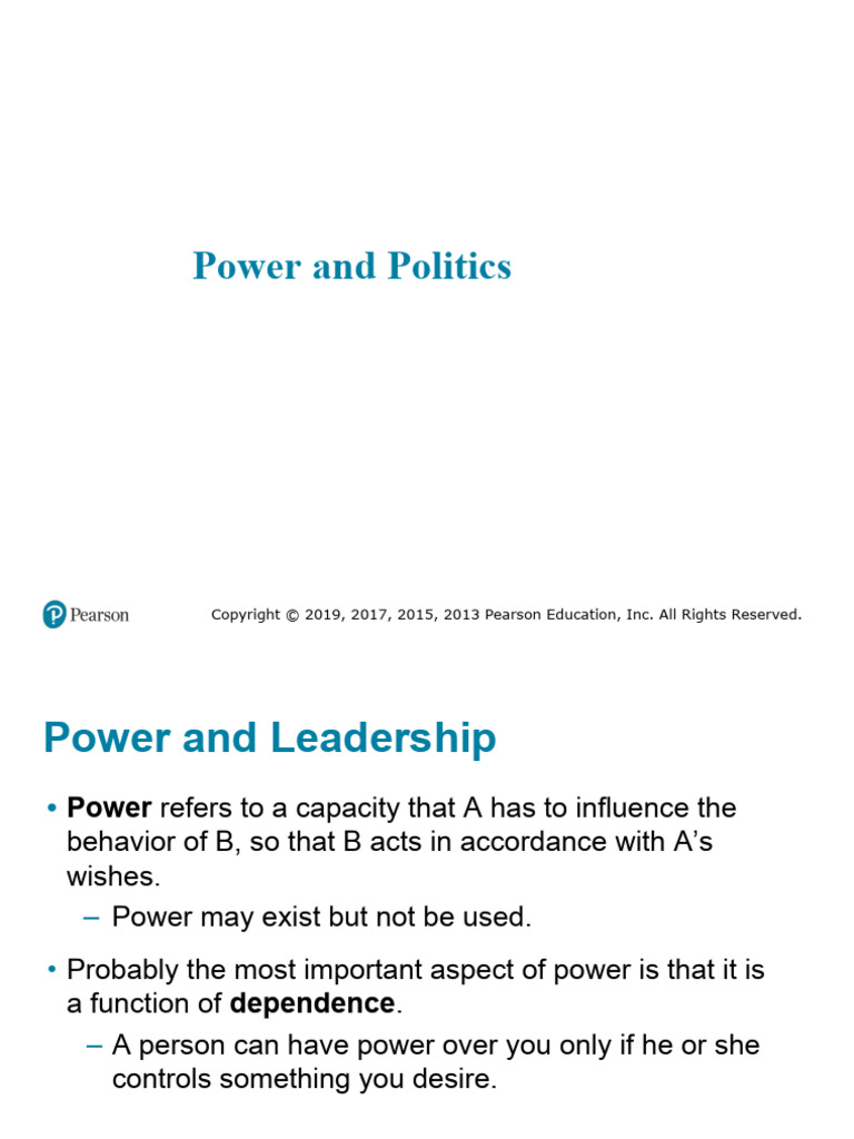 Understanding Power and Politics in Leadership | PDF | Leadership ...