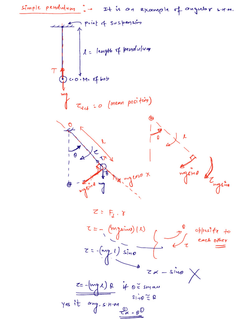 Angular Motion and Pendulum Analysis | PDF