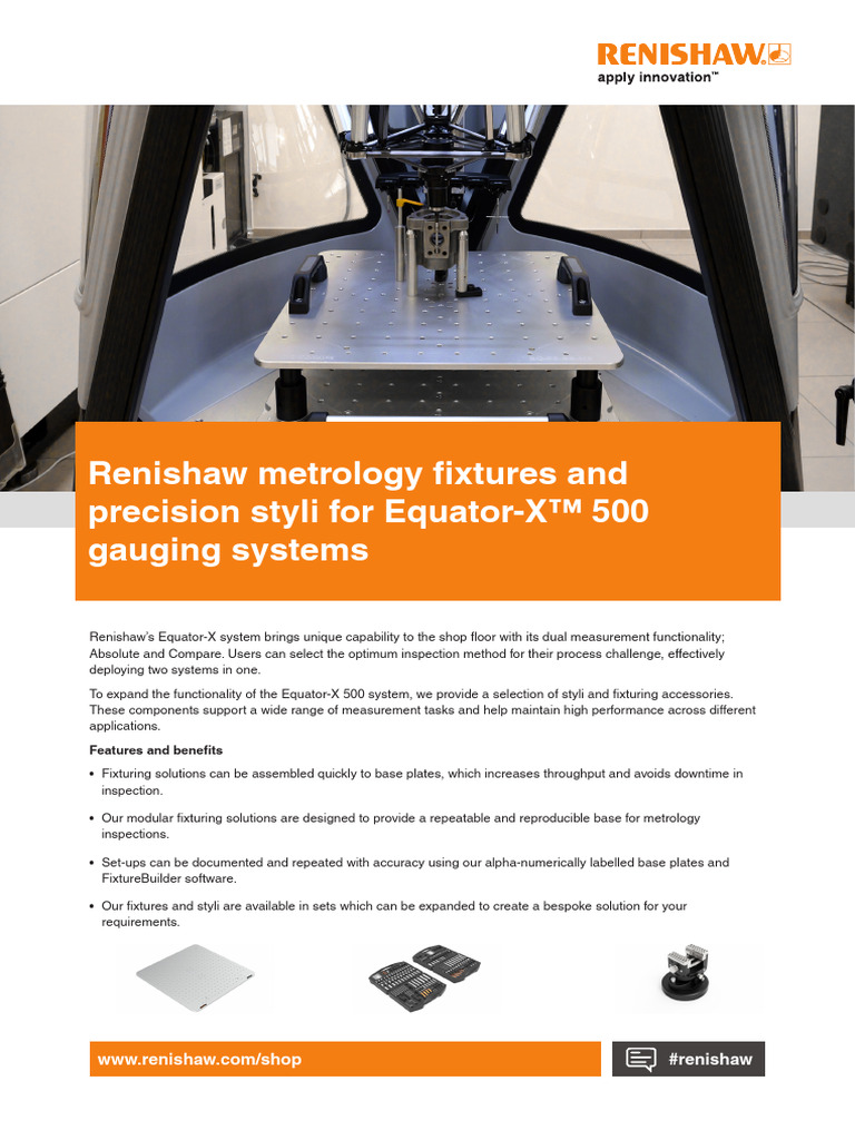 Metrology Fixtures for Equator-X 500 | PDF