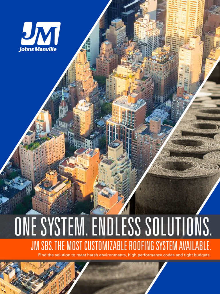 Customizable JM SBS Roofing Solutions | PDF | Adhesive | Roof