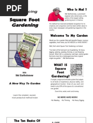 Square Foot Gardening Summary