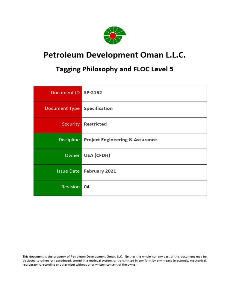 Tagging Philosophy & FLOC Level 5 Spec | PDF | Specification (Technical ...
