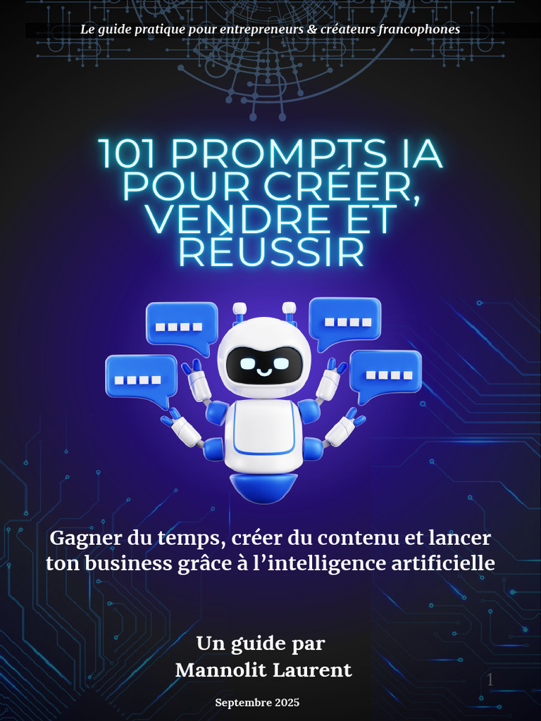 Guide pratique des prompts IA pour entrepreneurs | PDF | Intelligence ...