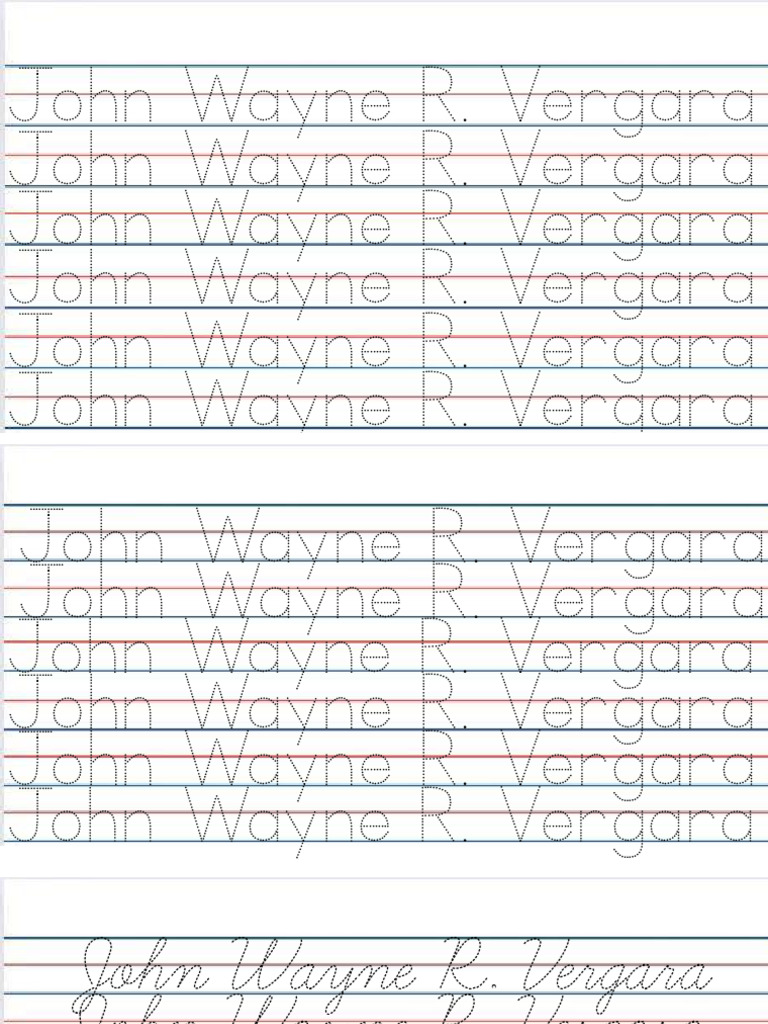 Tracing Cursive PDF | PDF