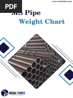 MS Pipe Weight and Size Chart | PDF | Pipe (Fluid Conveyance) | Civil ...