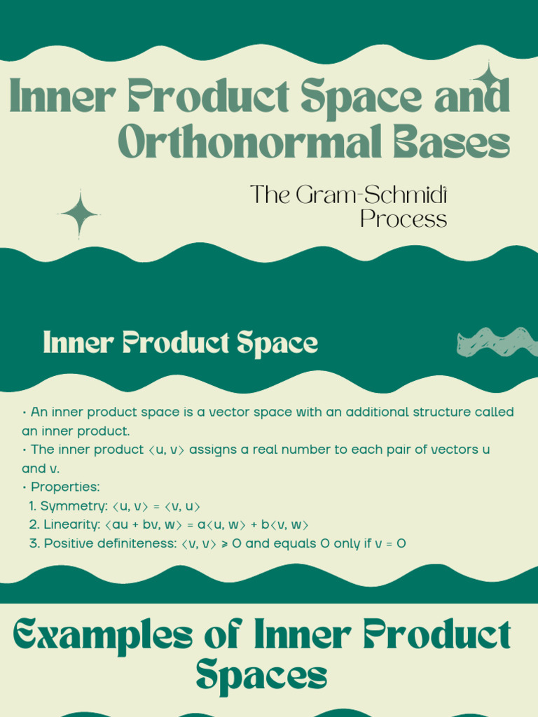 Inner Product Spaces & Gram-Schmidt Process | PDF