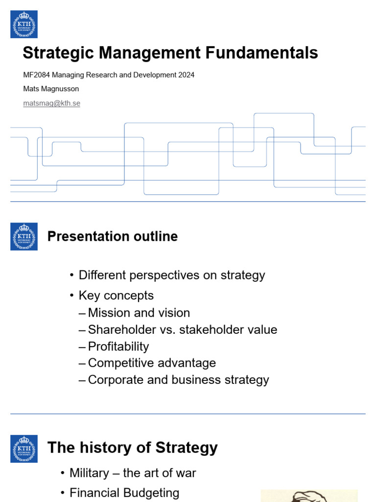 Strategic Management Overview and Concepts | PDF | Strategic Management ...
