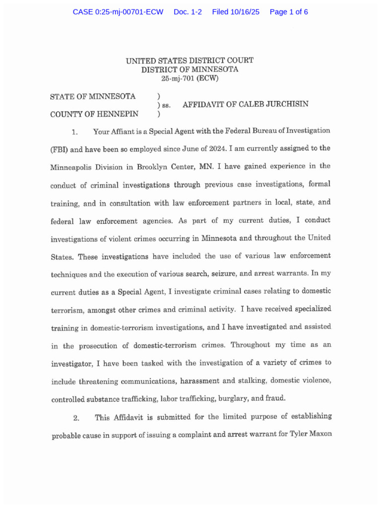 Threat Against AG Pam Bondi by Avalos | PDF | Anarchism | Crimes