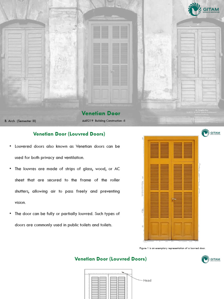 Overview of Venetian Doors | PDF | Door | Glasses