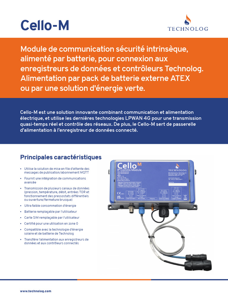 Cello-M : Module de communication ATEX | PDF | GSM | Informatique