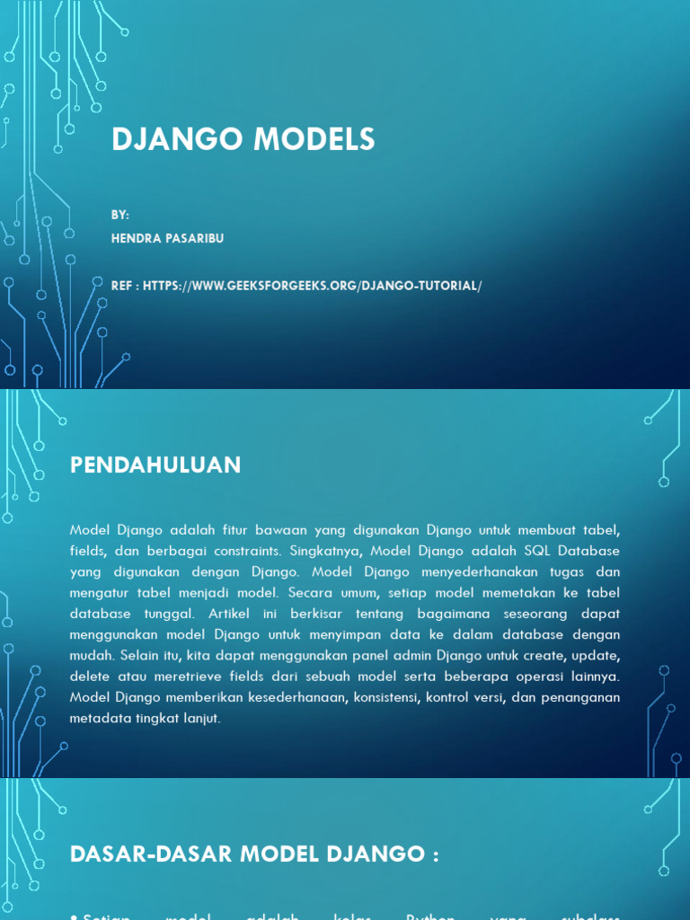 Panduan Lengkap Model Django | PDF