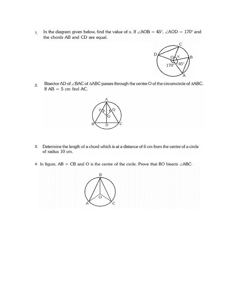 Circles HW 3 | PDF