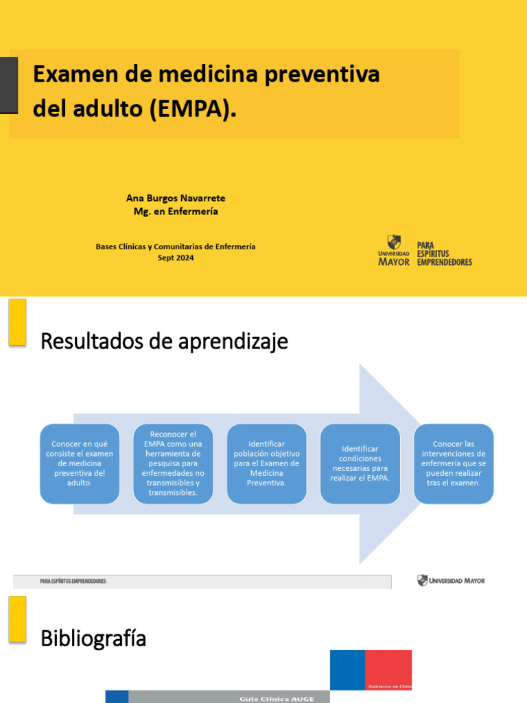 Examen de Medicina Preventiva del Adulto | PDF | Enfermedades ...