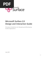 Microsoft Surface 2 0 Design and Interaction Guide