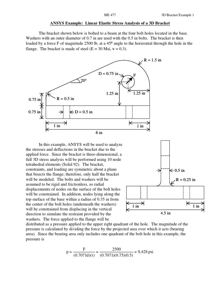 3D Bracket Example | PDF | Teaching Methods & Materials | Computers