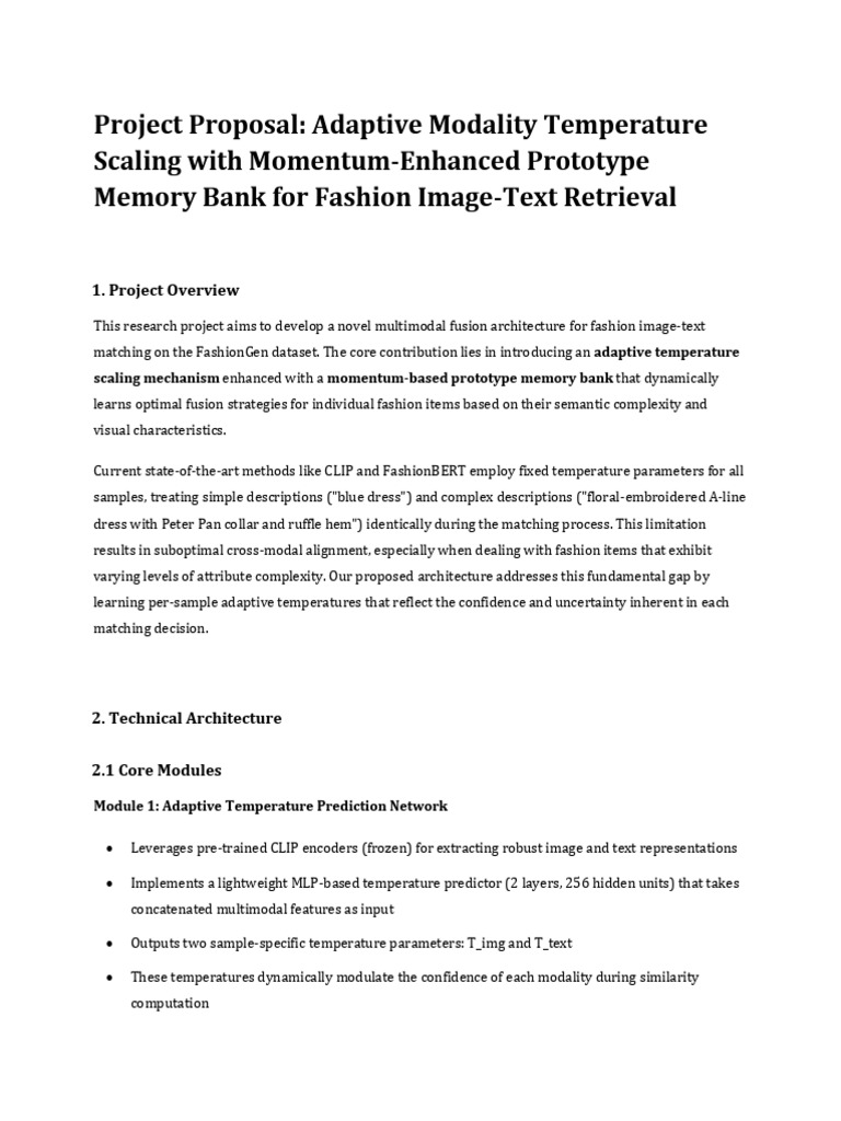 Adaptive Temperature Scaling for Fashion Retrieval | PDF | Prototype ...
