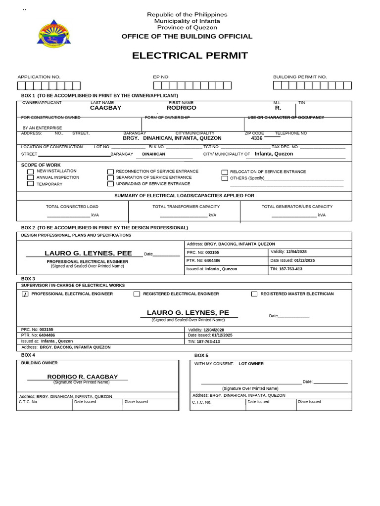 Seventh Day Electrical Permit Front Pdf Electrical Engineering