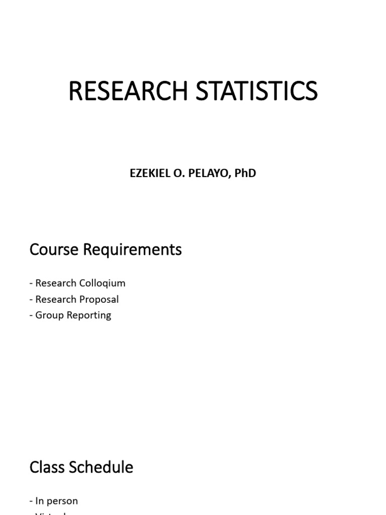 RESEARCH-STATISTICS and The Students Are Helping | PDF | Statistics ...