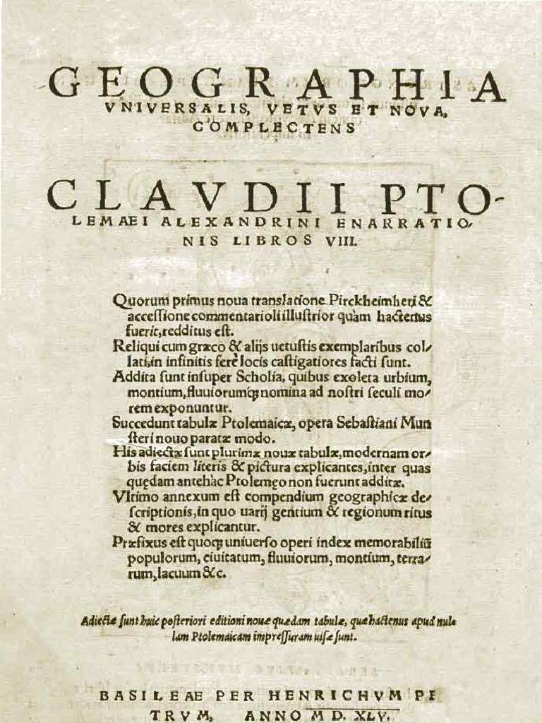 Geographia Ptolomeo | PDF