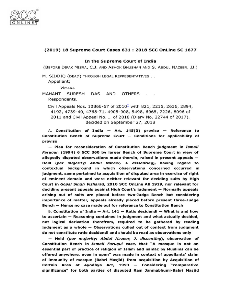 Ocr - Refer Appropriate Bench | PDF | Rama | Judgment (Law)