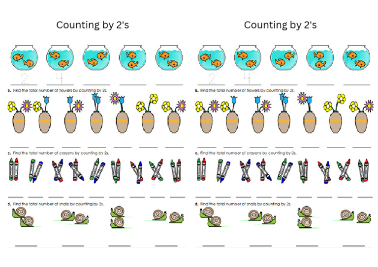 Skip Counting Senior K Notebook | PDF