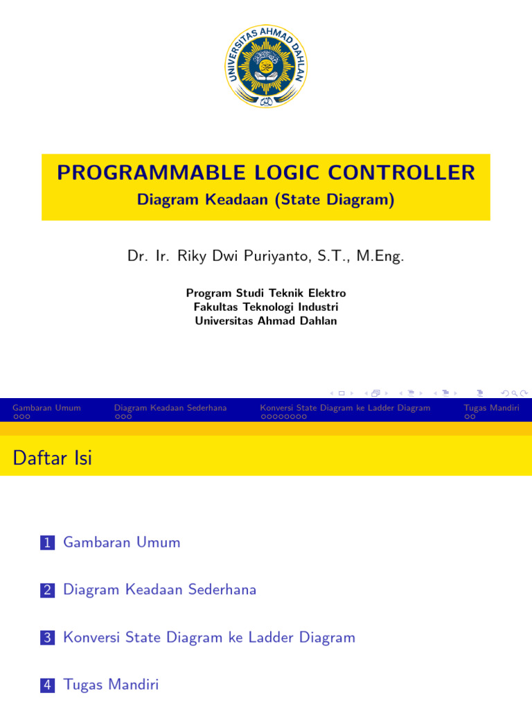 Konversi State Diagram ke Ladder PLC | PDF