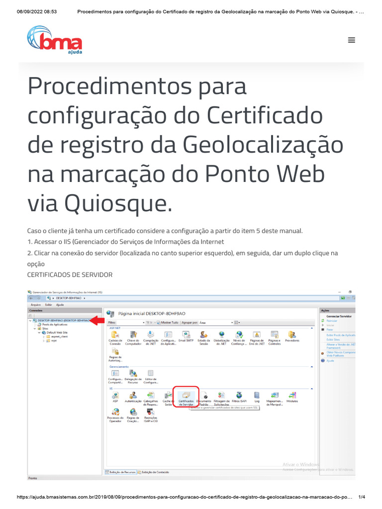 Configuração do Certificado de Geolocalização | PDF | Rede mundial de ...